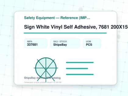 Sign White Vinyl Self Adhesive, 7681 200X150Mm Danger Of Infec - Safety Equipment — Reference (IMPA) - IMPA 337681 - UOM PCS