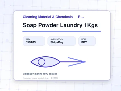 Soap Powder Laundry 1Kgs - Cleaning Material & Chemicals — Reference (IMPA) - IMPA 550103 - UOM PKT