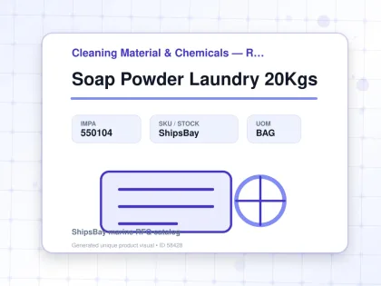 Soap Powder Laundry 20Kgs - Cleaning Material & Chemicals — Reference (IMPA) - IMPA 550104 - UOM BAG