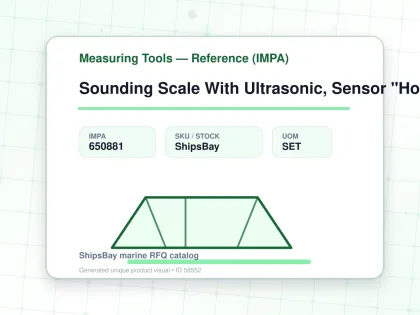 Sounding Scale With Ultrasonic, Sensor "Honesty" - Measuring Tools — Reference (IMPA) - IMPA 650881 - UOM SET