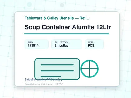 Soup Container Alumite 12Ltr - Tableware & Galley Utensils — Reference (IMPA) - IMPA 172914 - UOM PCS