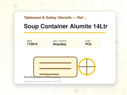 Soup Container Alumite 14Ltr - Tableware & Galley Utensils — Reference (IMPA) - IMPA 172915 - UOM PCS