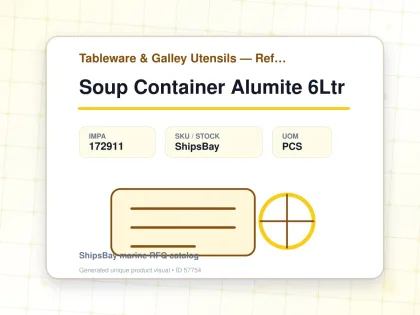 Soup Container Alumite 6Ltr - Tableware & Galley Utensils — Reference (IMPA) - IMPA 172911 - UOM PCS