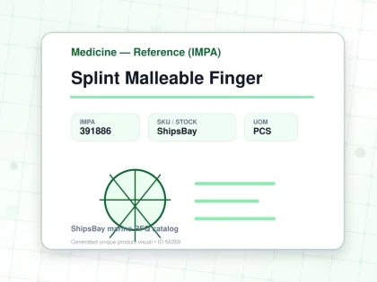 Splint Malleable Finger - Medicine — Reference (IMPA) - IMPA 391886 - UOM PCS