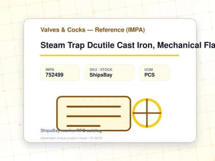 Steam Trap Dcutile Cast Iron, Mechanical Flanged 20A - Valves & Cocks — Reference (IMPA) - IMPA 752499 - UOM PCS
