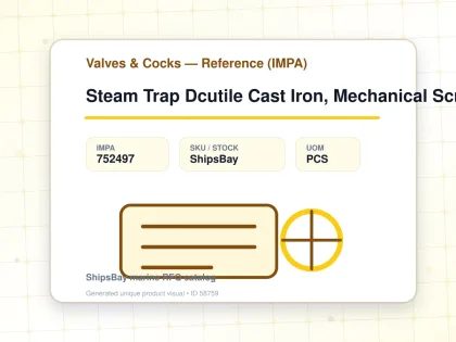 Steam Trap Dcutile Cast Iron, Mechanical Screwed 25A - Valves & Cocks — Reference (IMPA) - IMPA 752497 - UOM PCS