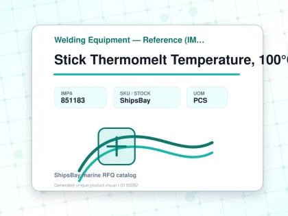Stick Thermomelt Temperature, 100°C - Welding Equipment — Reference (IMPA) - IMPA 851183 - UOM PCS