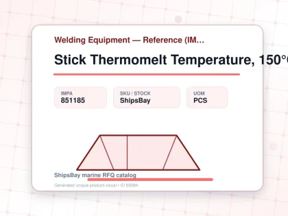 Stick Thermomelt Temperature, 150°C - Welding Equipment — Reference (IMPA) - IMPA 851185 - UOM PCS