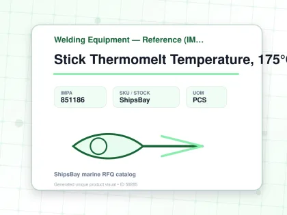 Stick Thermomelt Temperature, 175°C - Welding Equipment — Reference (IMPA) - IMPA 851186 - UOM PCS