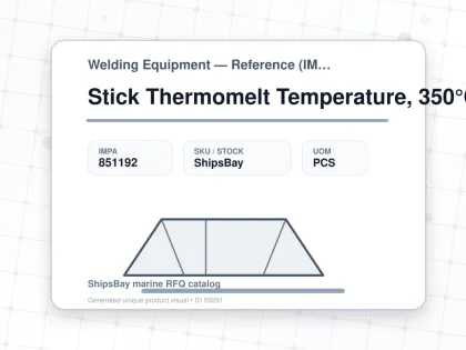Stick Thermomelt Temperature, 350°C - Welding Equipment — Reference (IMPA) - IMPA 851192 - UOM PCS