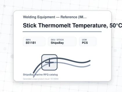 Stick Thermomelt Temperature, 50°C - Welding Equipment — Reference (IMPA) - IMPA 851181 - UOM PCS