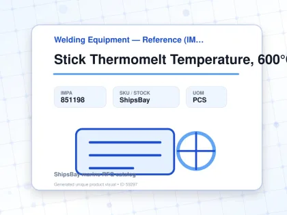 Stick Thermomelt Temperature, 600°C - Welding Equipment — Reference (IMPA) - IMPA 851198 - UOM PCS