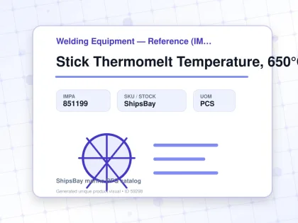 Stick Thermomelt Temperature, 650°C - Welding Equipment — Reference (IMPA) - IMPA 851199 - UOM PCS