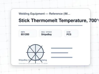 Stick Thermomelt Temperature, 700°C - Welding Equipment — Reference (IMPA) - IMPA 851200 - UOM PCS