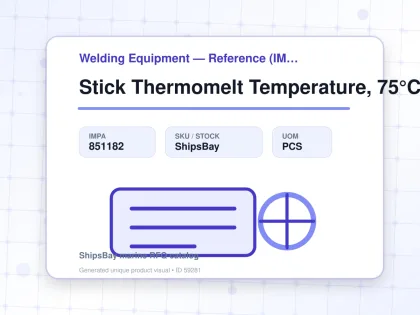 Stick Thermomelt Temperature, 75°C - Welding Equipment — Reference (IMPA) - IMPA 851182 - UOM PCS
