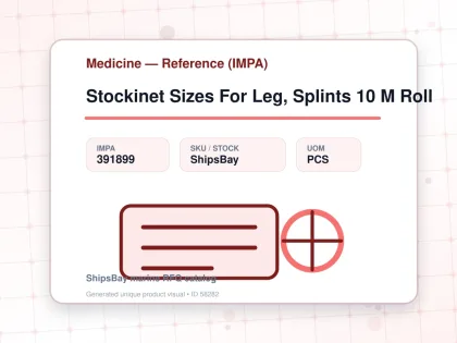 Stockinet Sizes For Leg, Splints 10 M Roll - Medicine — Reference (IMPA) - IMPA 391899 - UOM PCS
