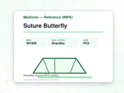 Suture Butterfly - Medicine — Reference (IMPA) - IMPA 391826 - UOM PCS