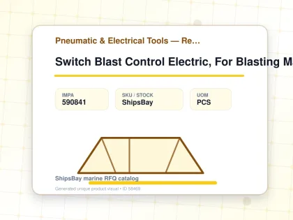 Switch Blast Control Electric, For Blasting Machine #17L331 - Pneumatic & Electrical Tools — Reference (IMPA) - IMPA 590841 - UOM PCS