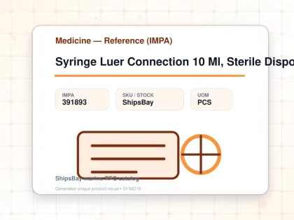 Syringe Luer Connection 10 Ml, Sterile Disposable - Medicine — Reference (IMPA) - IMPA 391893 - UOM PCS