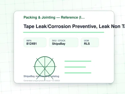Tape Leak/Corrosion Preventive, Leak Non Tape 117 25Mmx10Mtr - Packing & Jointing — Reference (IMPA) - IMPA 812491 - UOM RLS