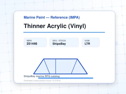 Thinner Acrylic (Vinyl) - Marine Paint — Reference (IMPA) - IMPA 251446 - UOM LTR