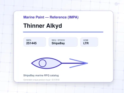 Thinner Alkyd - Marine Paint — Reference (IMPA) - IMPA 251445 - UOM LTR