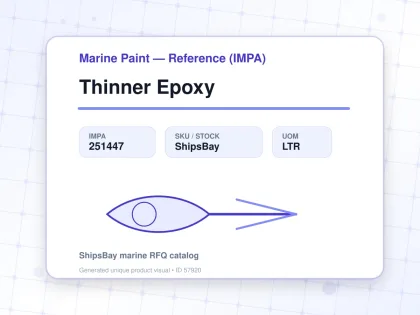 Thinner Epoxy - Marine Paint — Reference (IMPA) - IMPA 251447 - UOM LTR
