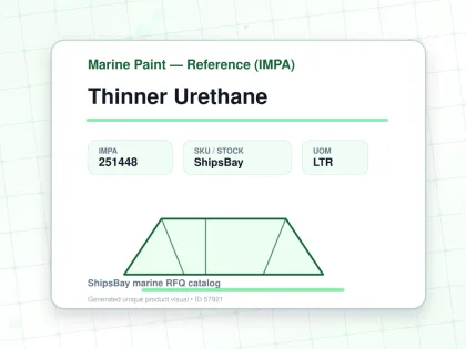Thinner Urethane - Marine Paint — Reference (IMPA) - IMPA 251448 - UOM LTR
