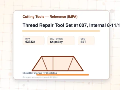 Thread Repair Tool Set #1007, Internal 8-11/12-16/16-20 3'S - Cutting Tools — Reference (IMPA) - IMPA 633331 - UOM SET