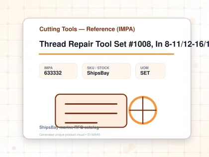Thread Repair Tool Set #1008, In 8-11/12-16/16-20/22-32 4'S - Cutting Tools — Reference (IMPA) - IMPA 633332 - UOM SET
