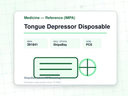 Tongue Depressor Disposable - Medicine — Reference (IMPA) - IMPA 391841 - UOM PCS