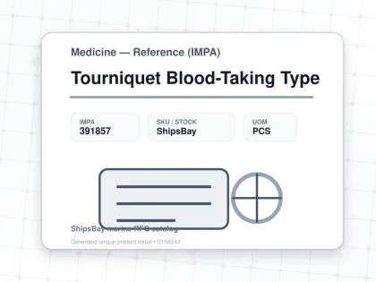 Tourniquet Blood-Taking Type - Medicine — Reference (IMPA) - IMPA 391857 - UOM PCS