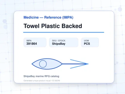 Towel Plastic Backed - Medicine — Reference (IMPA) - IMPA 391864 - UOM PCS