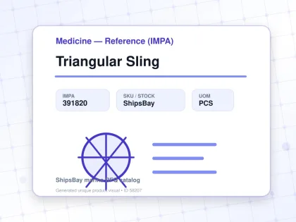 Triangular Sling - Medicine — Reference (IMPA) - IMPA 391820 - UOM PCS
