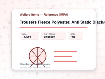 Trousers Fleece Polyester, Anti Static Black/Orange S - Welfare Items — Reference (IMPA) - IMPA 112065 - UOM PRS