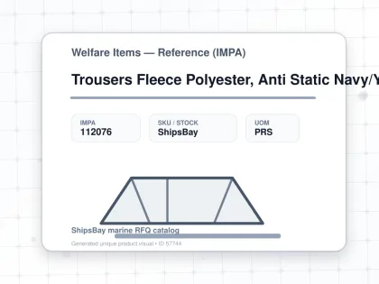 Trousers Fleece Polyester, Anti Static Navy/Yellow 2Xl - Welfare Items — Reference (IMPA) - IMPA 112076 - UOM PRS
