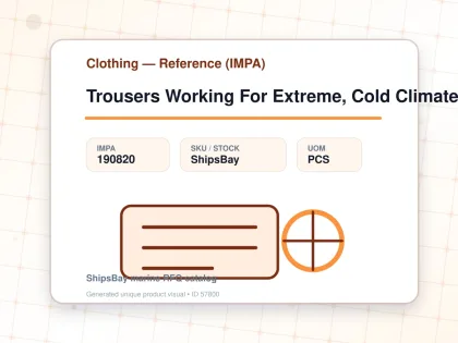 Trousers Working For Extreme, Cold Climate Blue 4L - Clothing — Reference (IMPA) - IMPA 190820 - UOM PCS