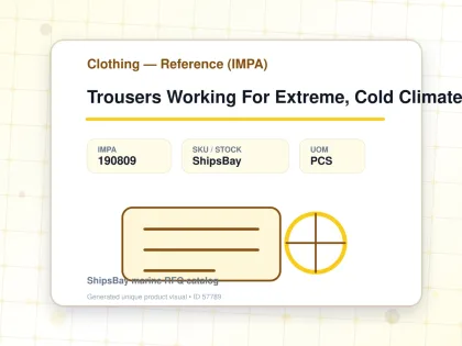 Trousers Working For Extreme, Cold Climate Orange 3L - Clothing — Reference (IMPA) - IMPA 190809 - UOM PCS