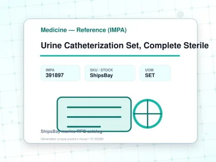 Urine Catheterization Set, Complete Sterile - Medicine — Reference (IMPA) - IMPA 391897 - UOM SET