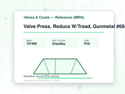 Valve Press. Reduce W/Tread, Gunmetal #684Kgfohk Dn25 - Valves & Cocks — Reference (IMPA) - IMPA 757495 - UOM PCS