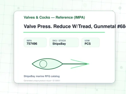 Valve Press. Reduce W/Tread, Gunmetal #684Kgfohk Dn40 - Valves & Cocks — Reference (IMPA) - IMPA 757496 - UOM PCS