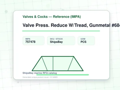 Valve Press. Reduce W/Tread, Gunmetal #684Kgfosk Dn10 - Valves & Cocks — Reference (IMPA) - IMPA 757478 - UOM PCS