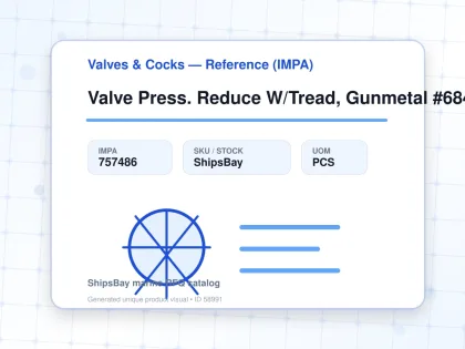 Valve Press. Reduce W/Tread, Gunmetal #684Kgshk Dn15 - Valves & Cocks — Reference (IMPA) - IMPA 757486 - UOM PCS