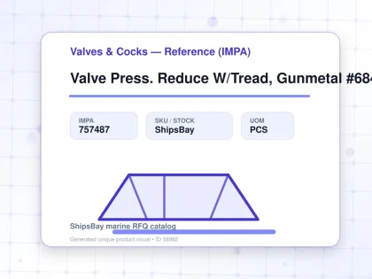 Valve Press. Reduce W/Tread, Gunmetal #684Kgshk Dn20 - Valves & Cocks — Reference (IMPA) - IMPA 757487 - UOM PCS