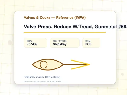 Valve Press. Reduce W/Tread, Gunmetal #684Kgshk Dn40 - Valves & Cocks — Reference (IMPA) - IMPA 757489 - UOM PCS