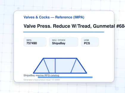 Valve Press. Reduce W/Tread, Gunmetal #684Kgshk Dn50 - Valves & Cocks — Reference (IMPA) - IMPA 757490 - UOM PCS