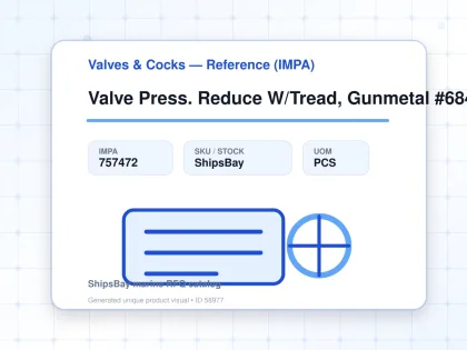 Valve Press. Reduce W/Tread, Gunmetal #684Kgssk Dn15 - Valves & Cocks — Reference (IMPA) - IMPA 757472 - UOM PCS