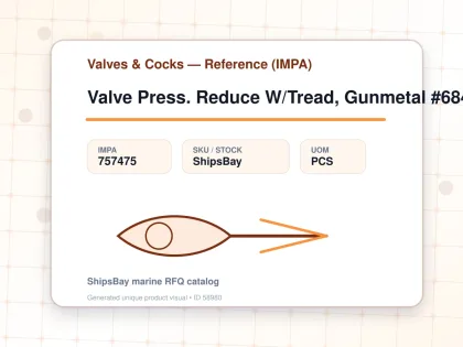 Valve Press. Reduce W/Tread, Gunmetal #684Kgssk Dn40 - Valves & Cocks — Reference (IMPA) - IMPA 757475 - UOM PCS