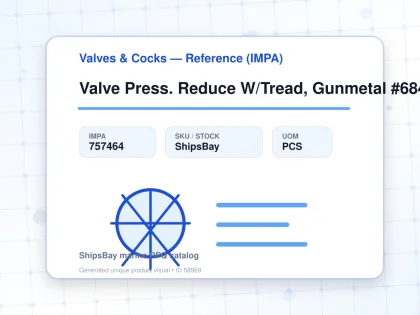Valve Press. Reduce W/Tread, Gunmetal #684Mgfosm Dn10 - Valves & Cocks — Reference (IMPA) - IMPA 757464 - UOM PCS