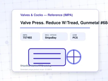 Valve Press. Reduce W/Tread, Gunmetal #684Mgfosm Dn15 - Valves & Cocks — Reference (IMPA) - IMPA 757465 - UOM PCS